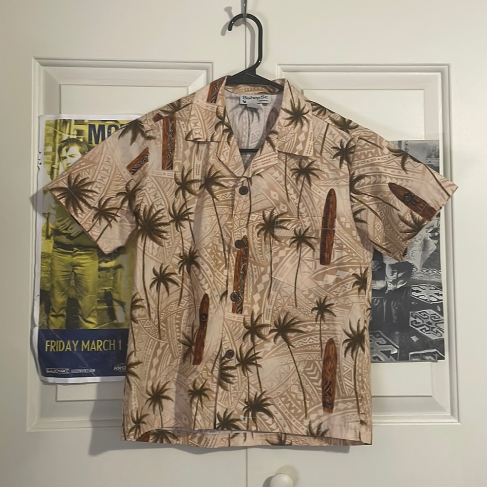 Kids VINTAGE Bishop St. Apparel Hawaiian shirt 🌺